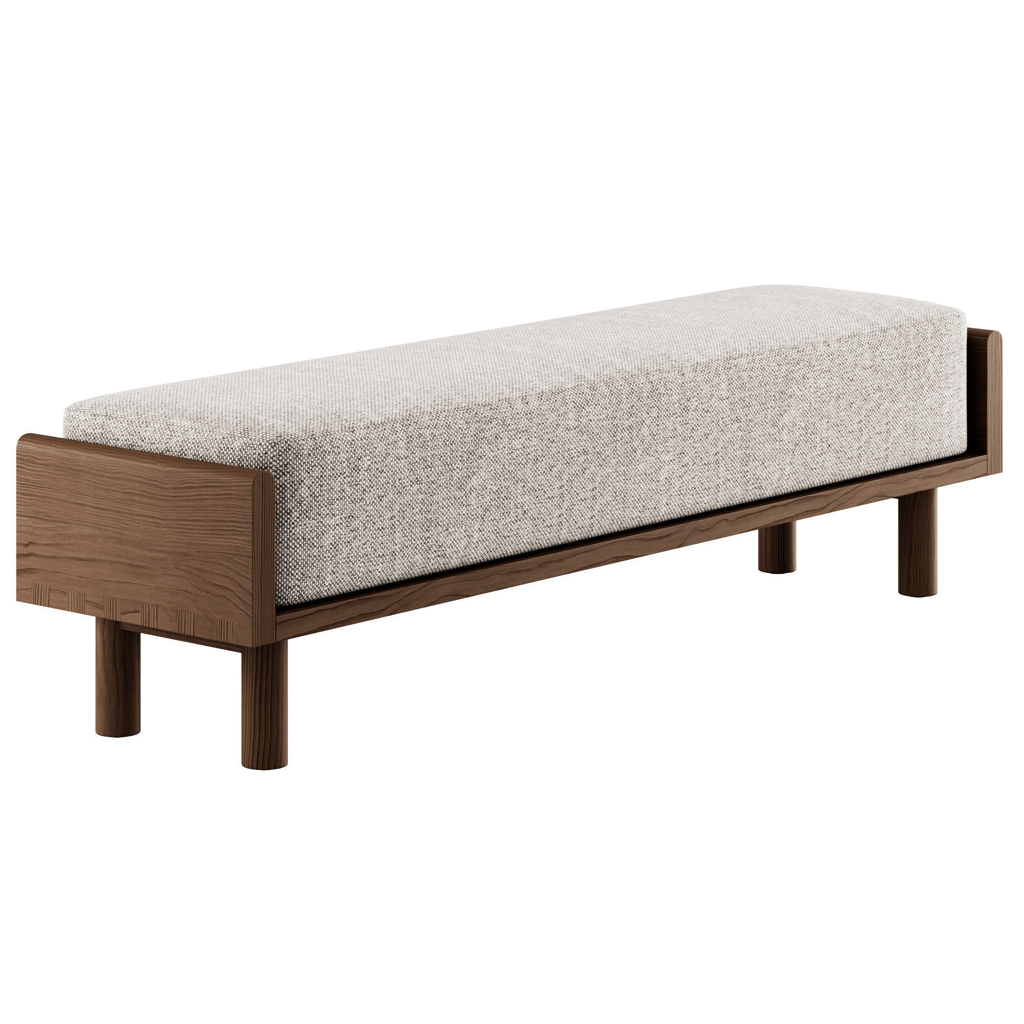 Helm Upholstered Bench By The Citizenry 3D model_1