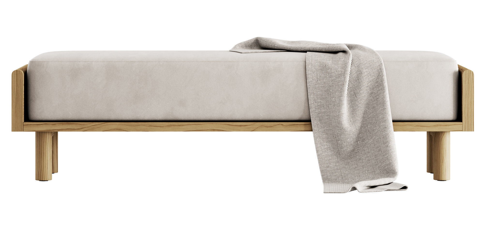 Helm Upholstered Bench By The Citizenry 3D model_12