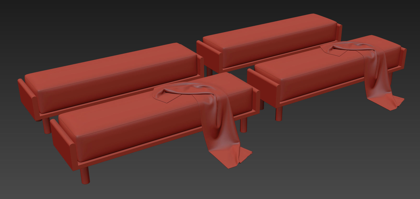 Helm Upholstered Bench By The Citizenry 3D model_15