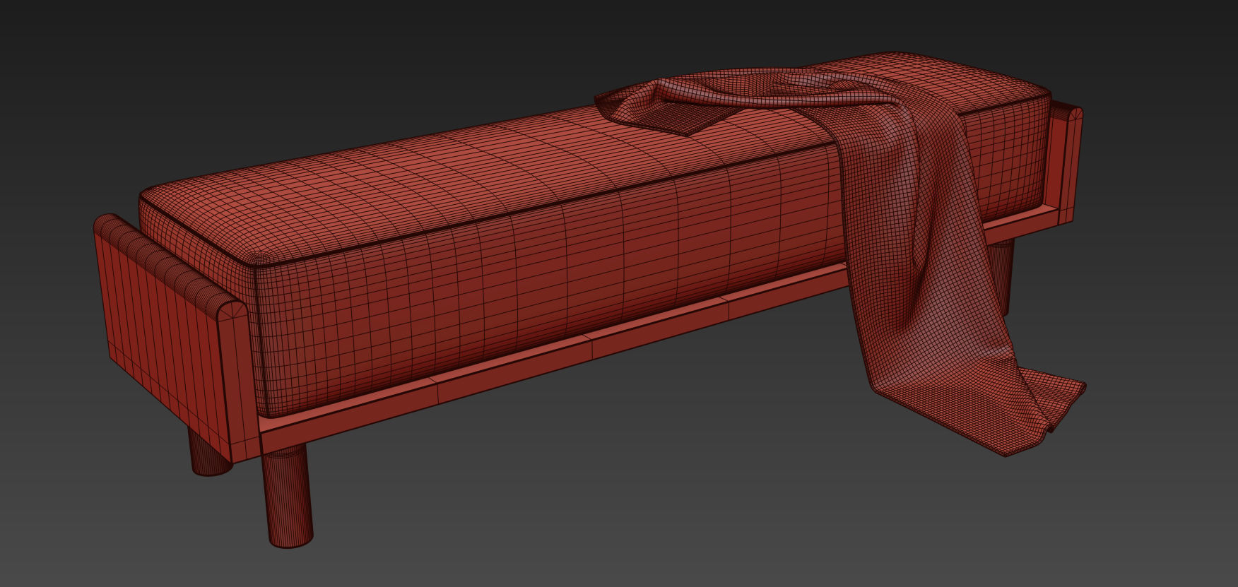 Helm Upholstered Bench By The Citizenry 3D model_19