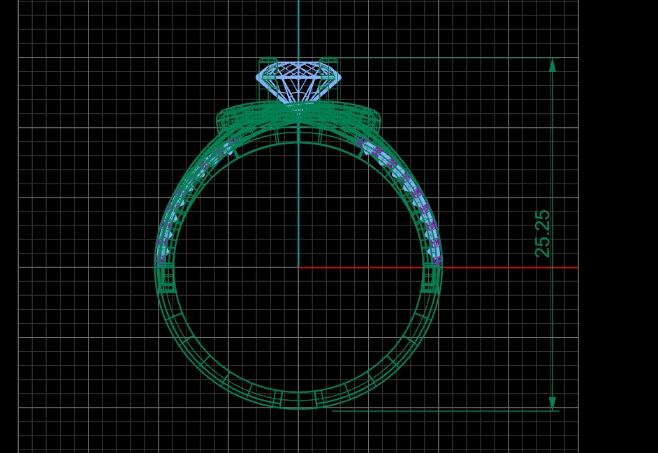 jewelry ring 01 3D print model_4