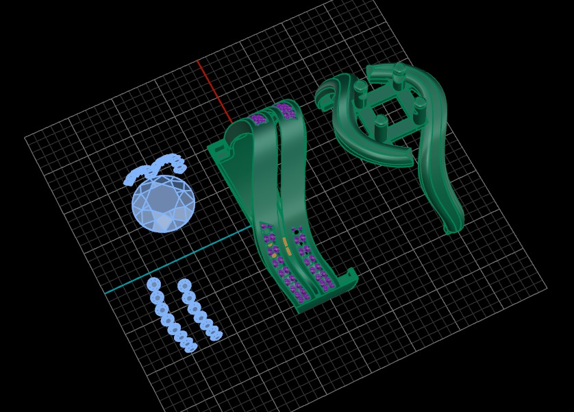 jewelry ring 01 3D print model_2