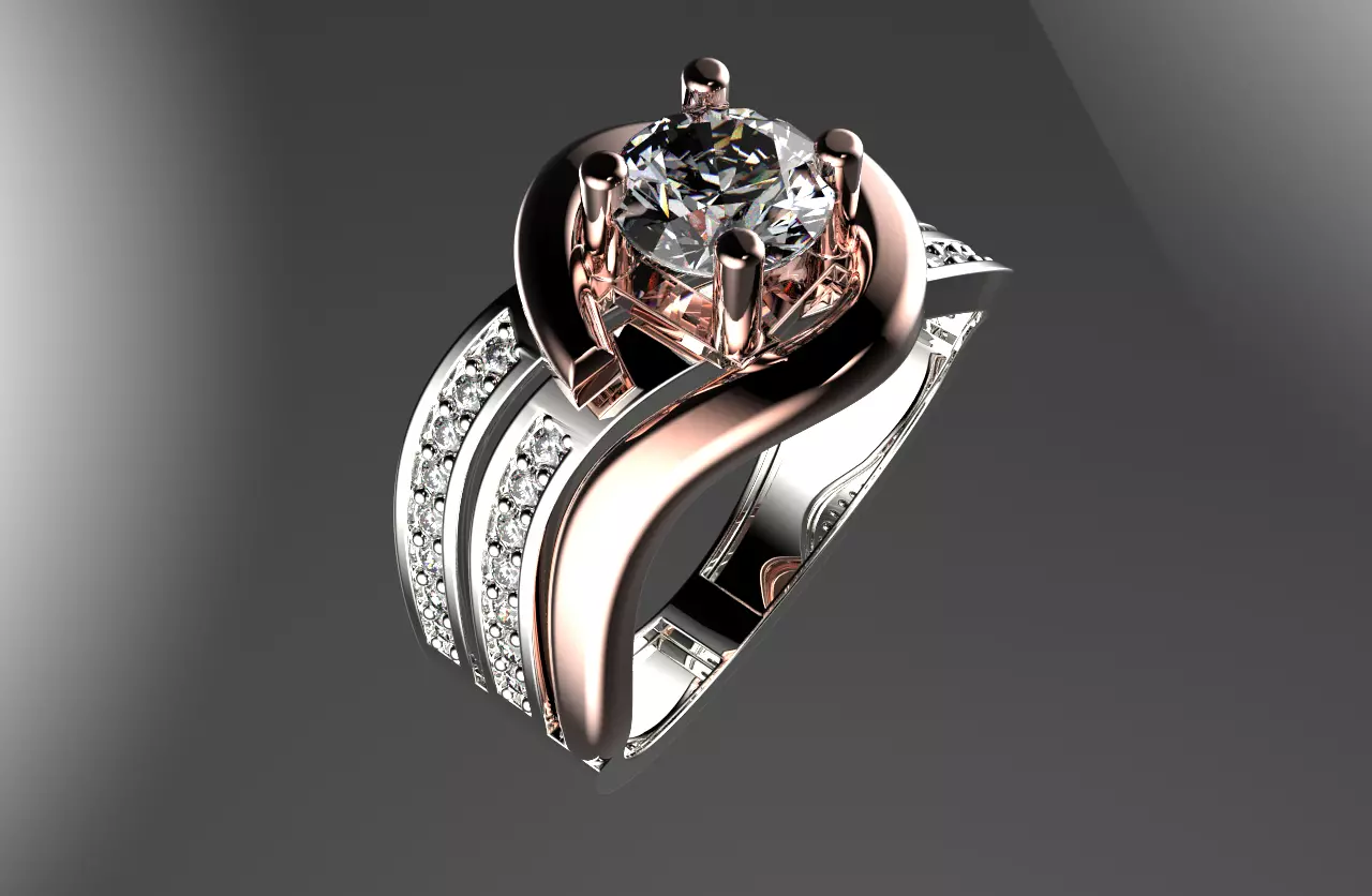 jewelry ring 01 3D print model_0