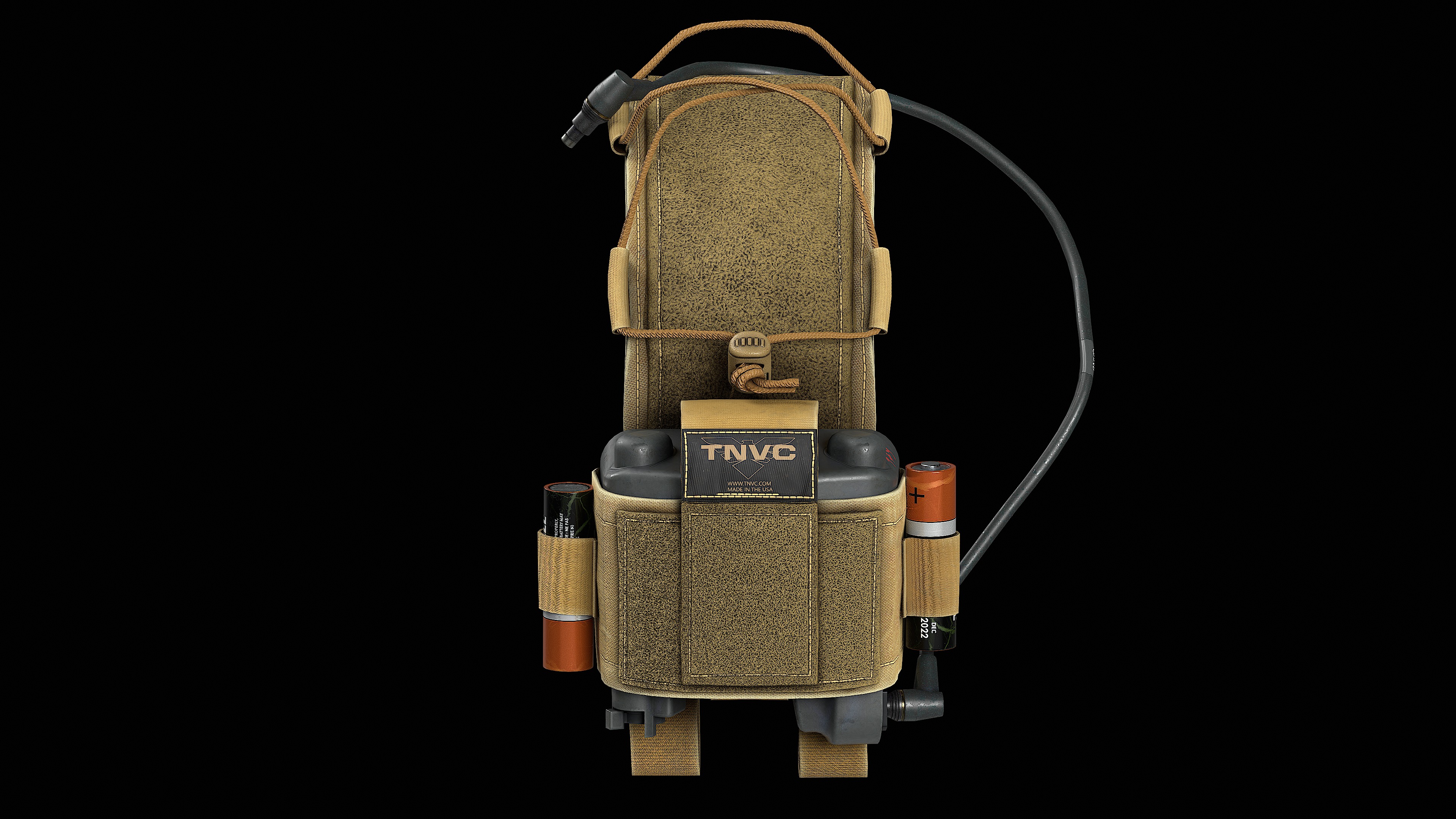 TNVC Mohawk MK3 Gen 2 and L3Harris Battery Low-poly 3D model_15