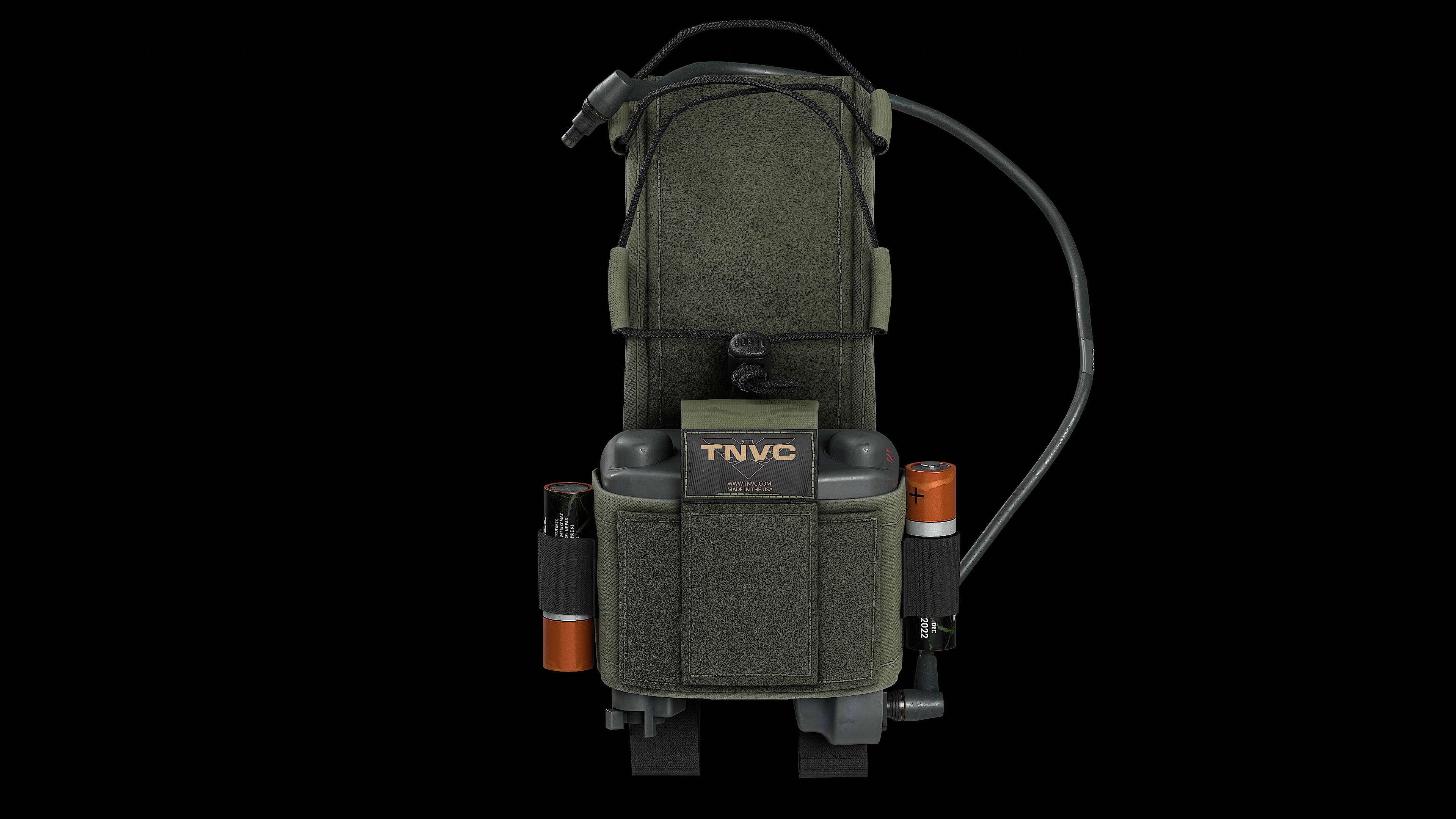 TNVC Mohawk MK3 Gen 2 and L3Harris Battery Low-poly 3D model_13