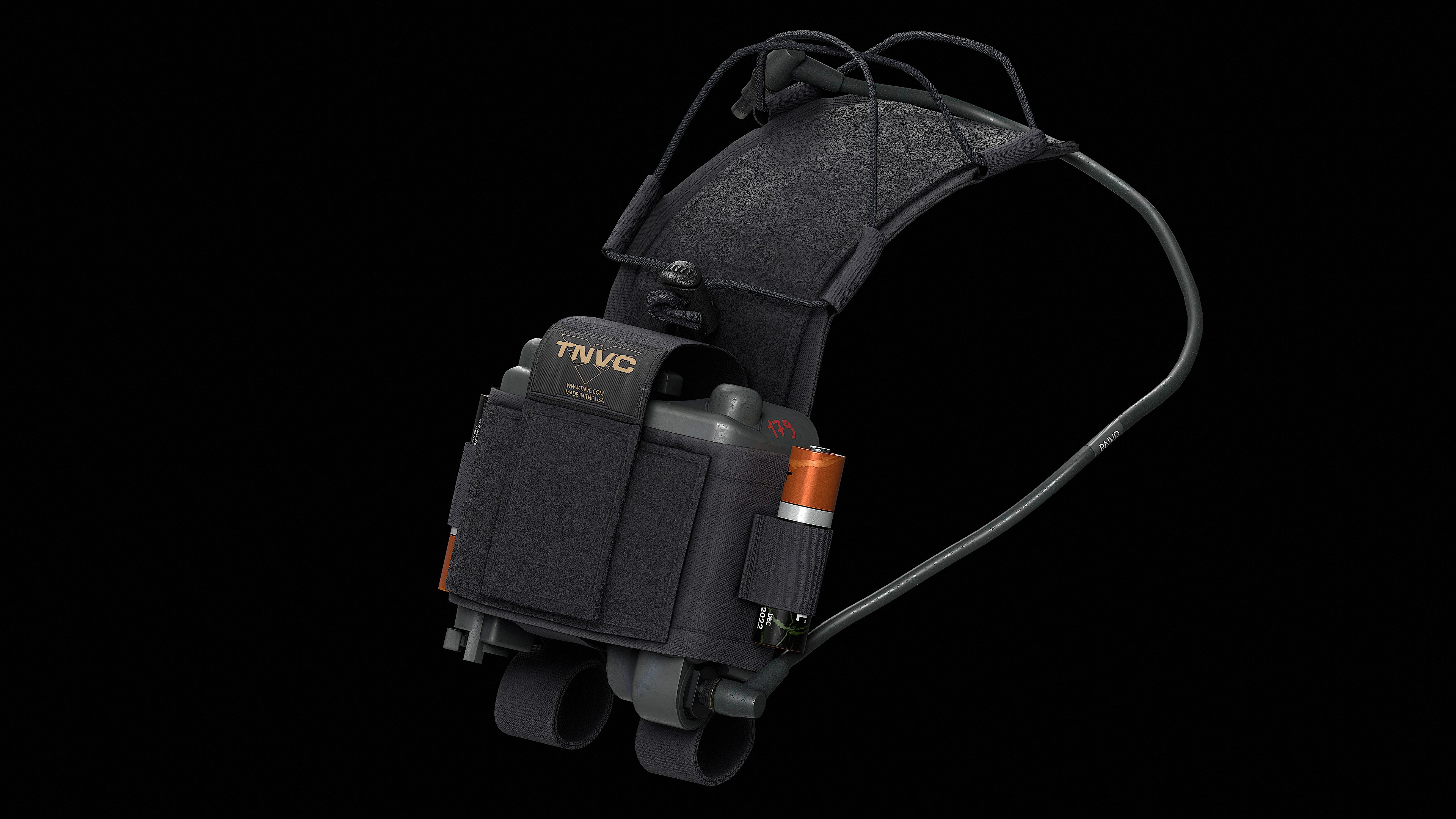 TNVC Mohawk MK3 Gen 2 and L3Harris Battery Low-poly 3D model_8