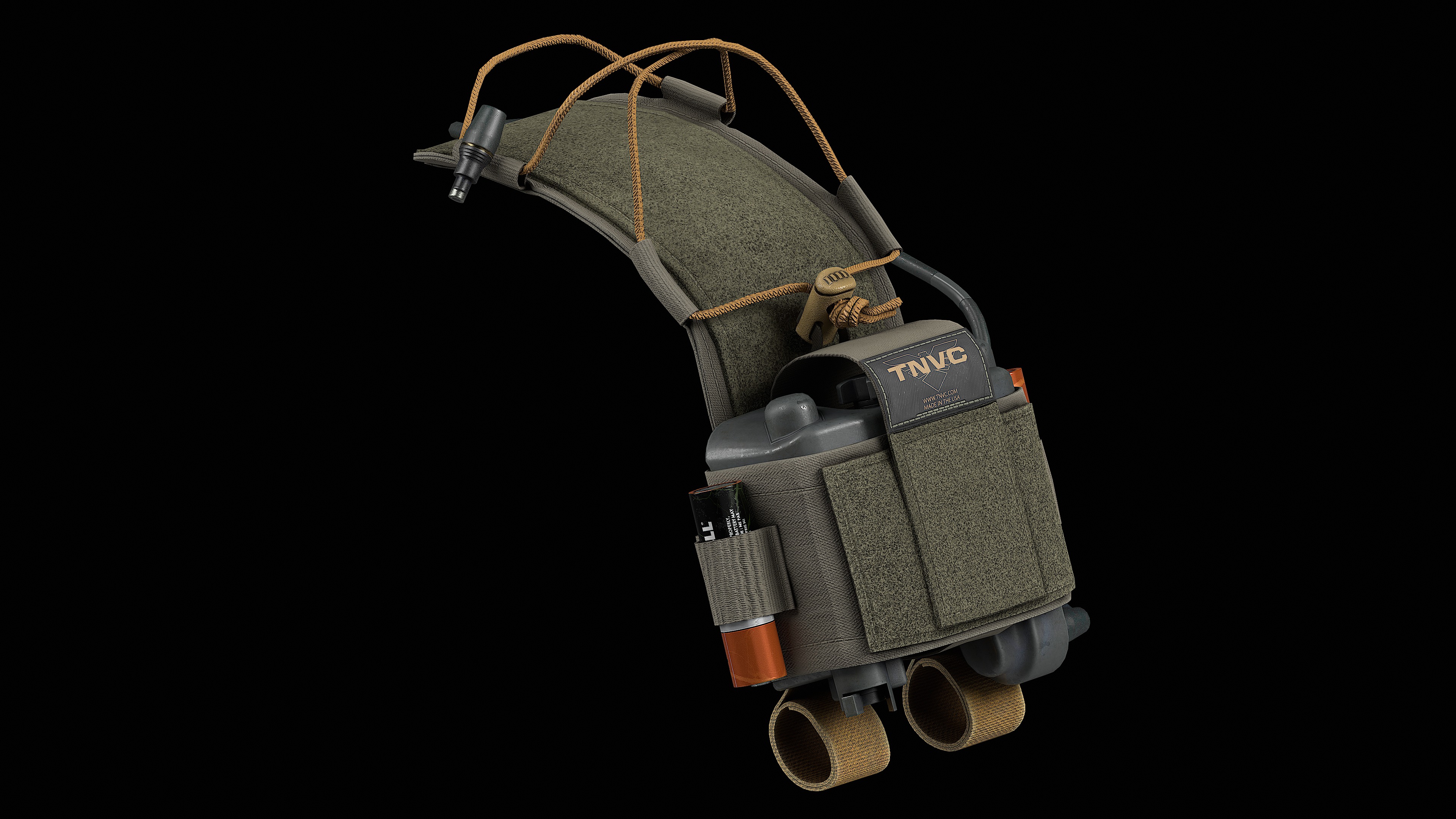 TNVC Mohawk MK3 Gen 2 and L3Harris Battery Low-poly 3D model_2