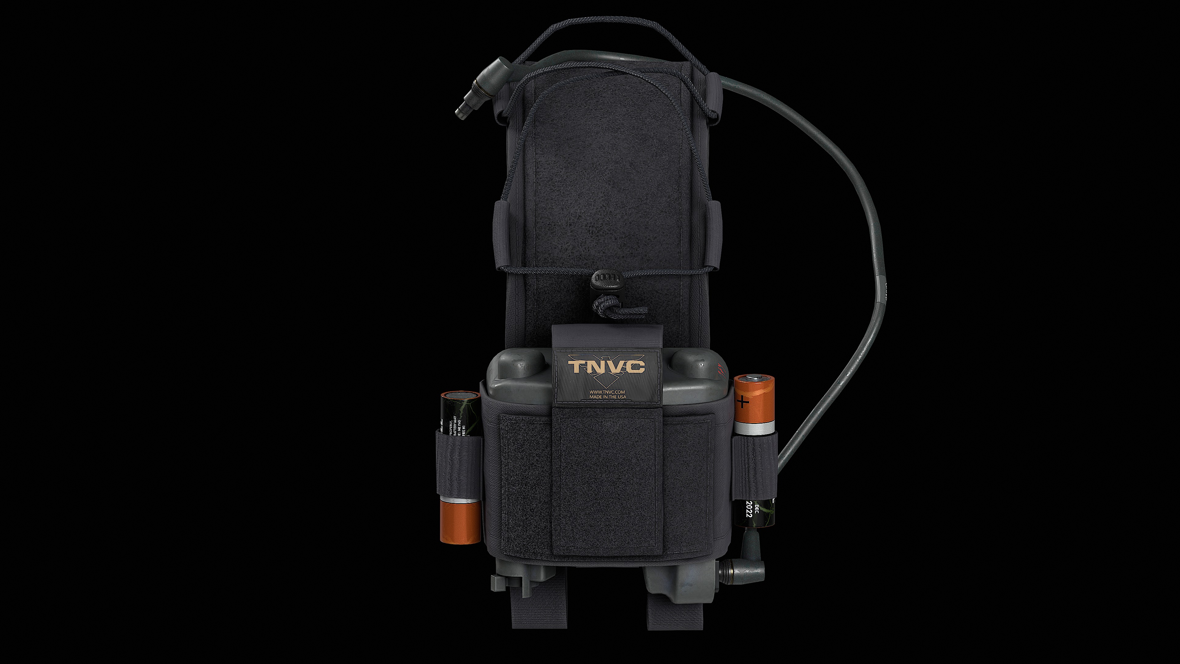 TNVC Mohawk MK3 Gen 2 and L3Harris Battery Low-poly 3D model_12