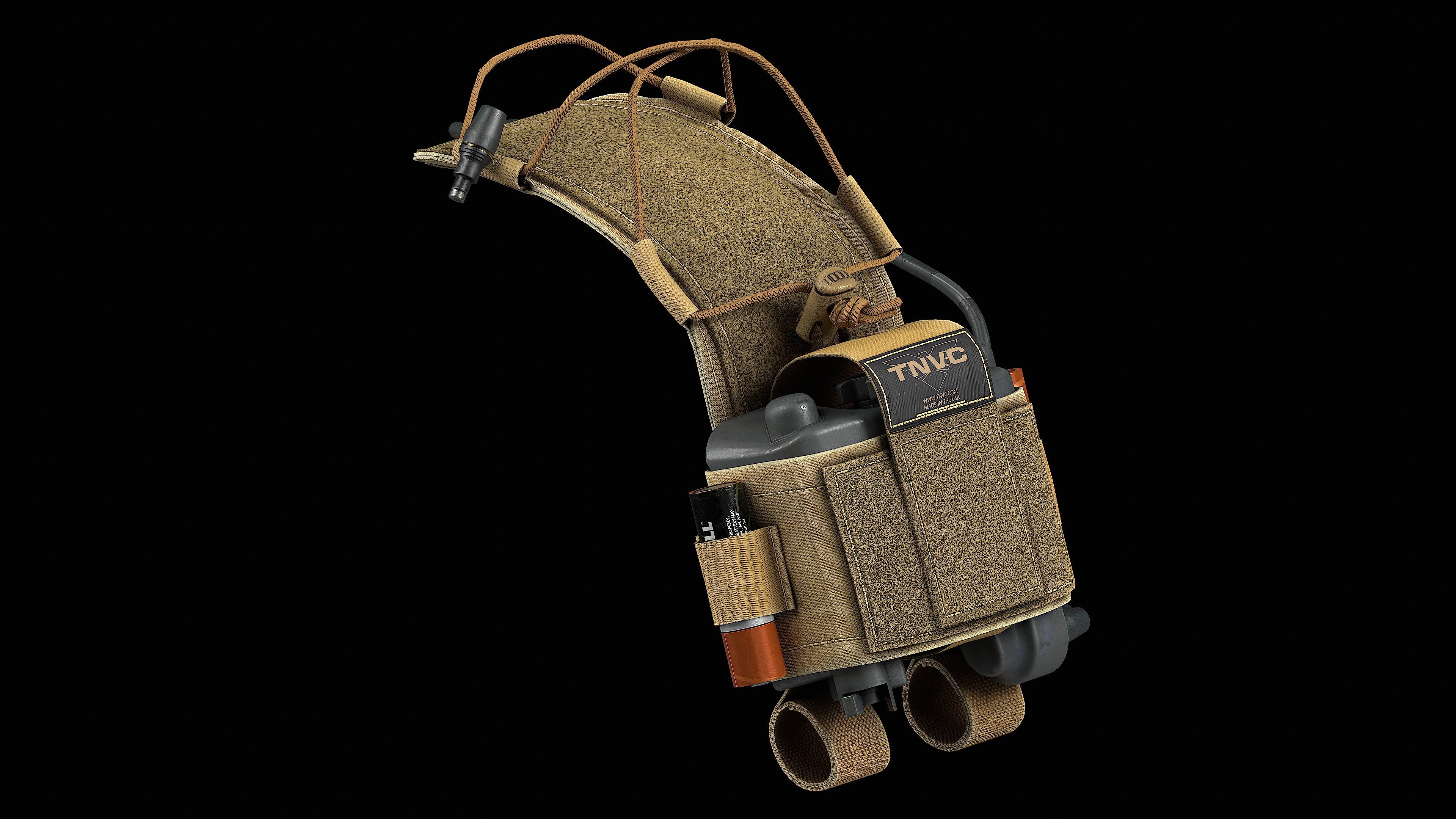 TNVC Mohawk MK3 Gen 2 and L3Harris Battery Low-poly 3D model_1