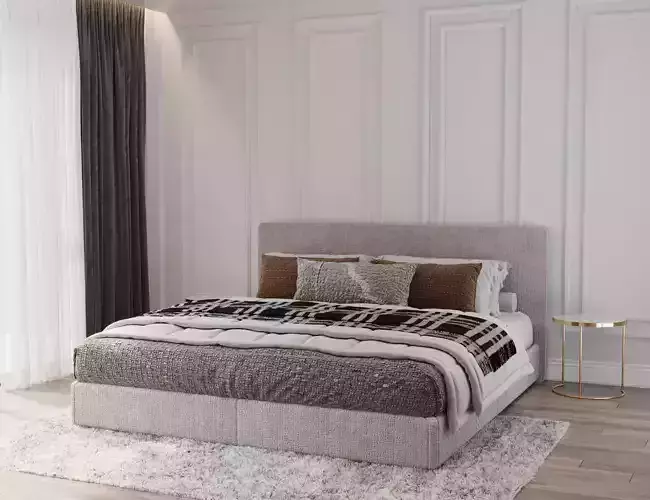 High-Quality 3D Bed Model 3D model