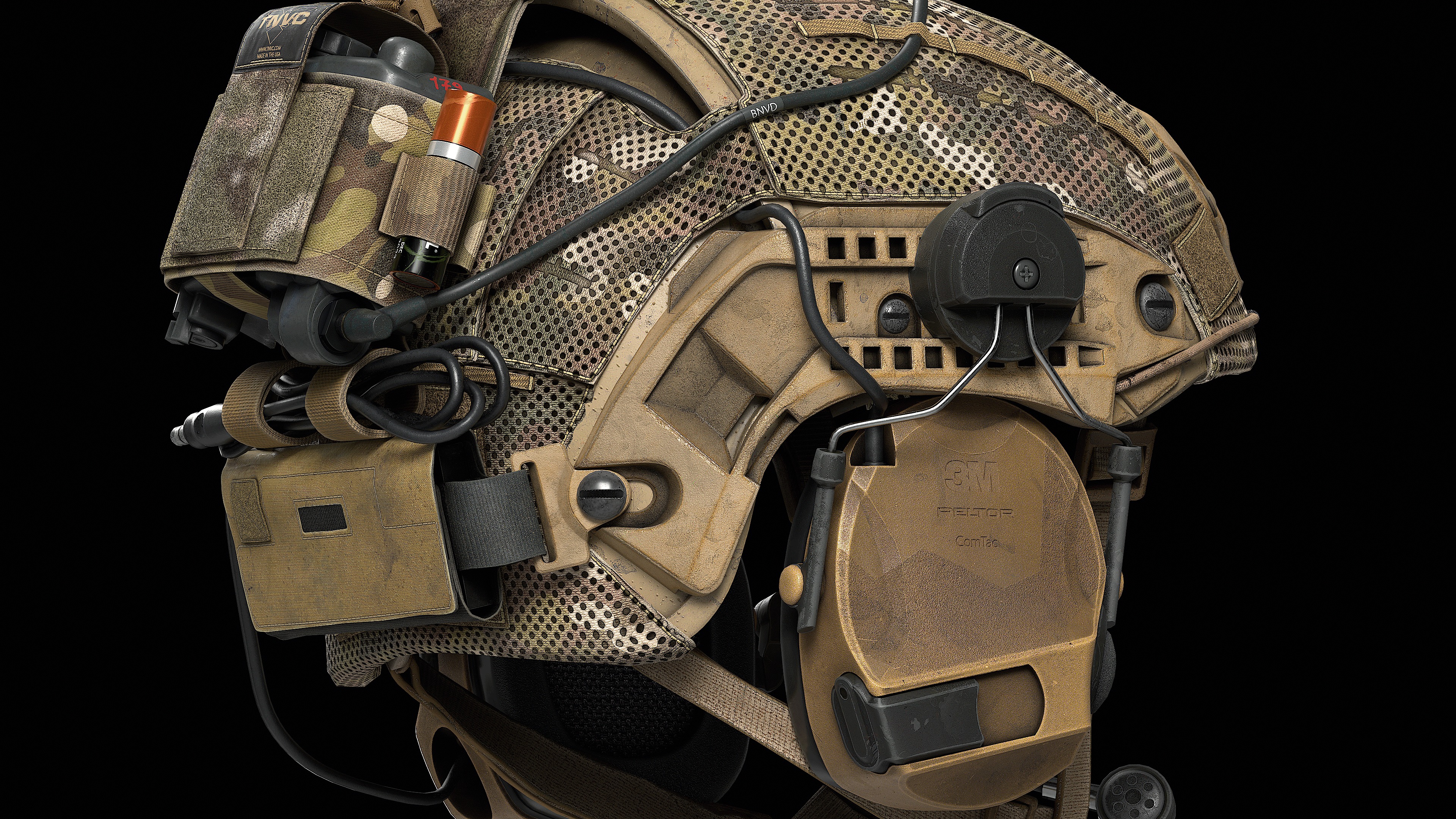 Crye Precision AirFrame Cover Cutout Low-poly 3D model_9