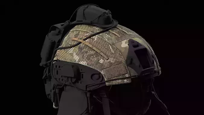 Crye Precision AirFrame Cover Cutout Low-poly 3D model