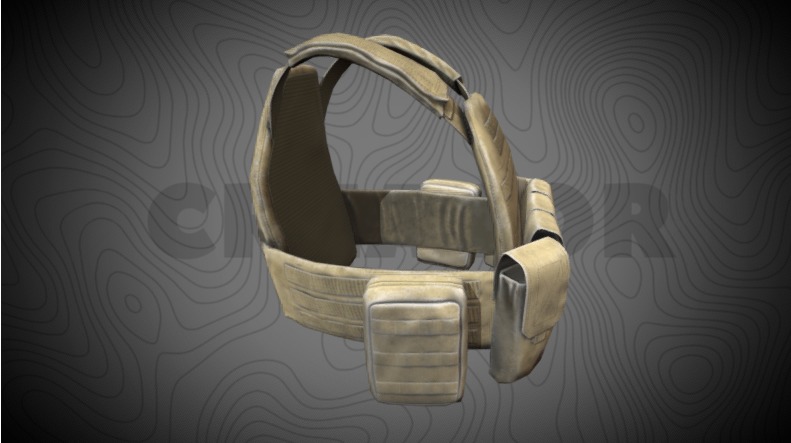  Body armor Plate 3D model_1