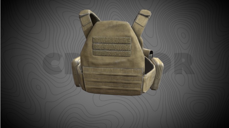  Body armor Plate 3D model_3