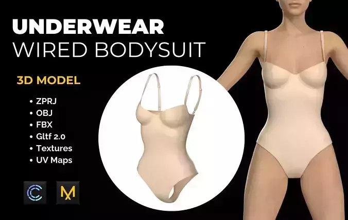 Basic Underwear Wired Bodysuit