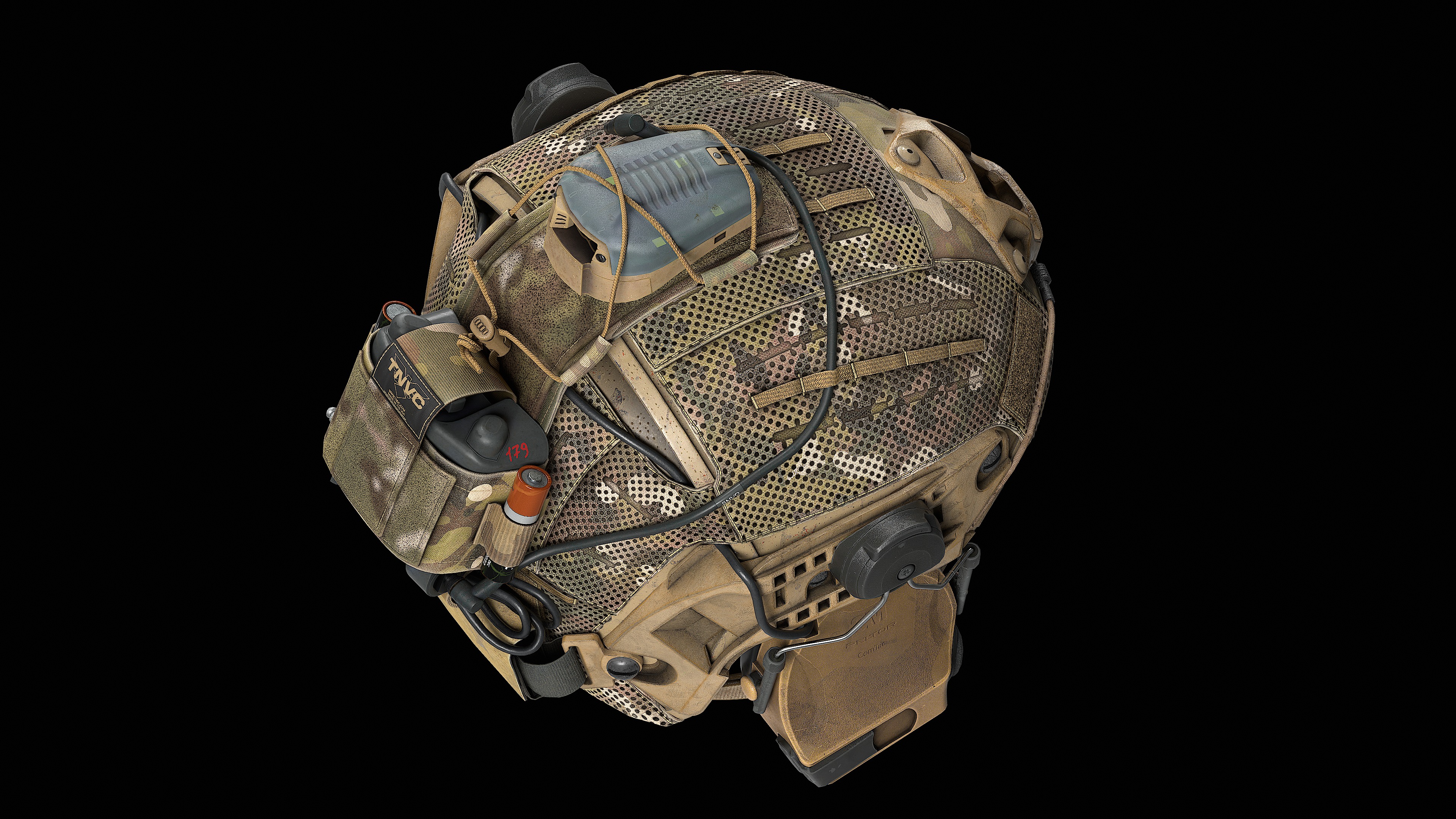 Crye Precision AirFrame Ballistic Helmet Low-poly 3D model_7