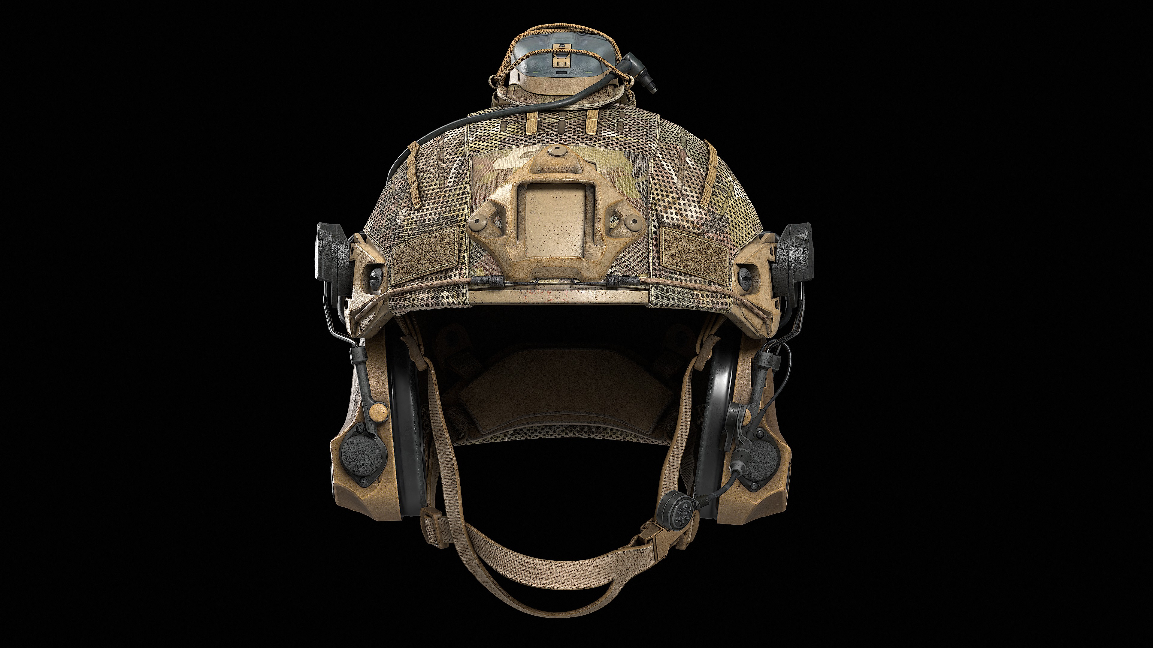 Crye Precision AirFrame Ballistic Helmet Low-poly 3D model_8