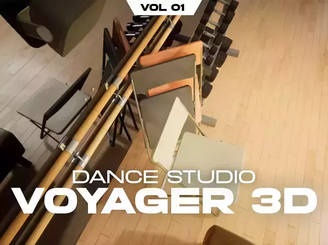 Dance Studio Asset Pack Vol 01 Low-poly 3D model