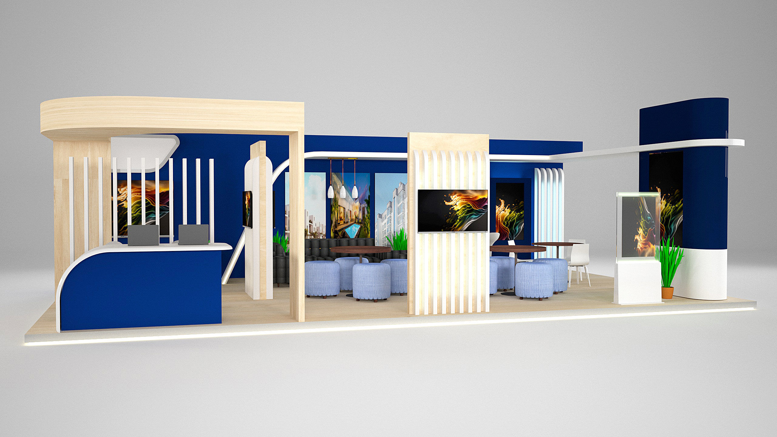 Booth Exhibition Stand K0010898 3D model_1