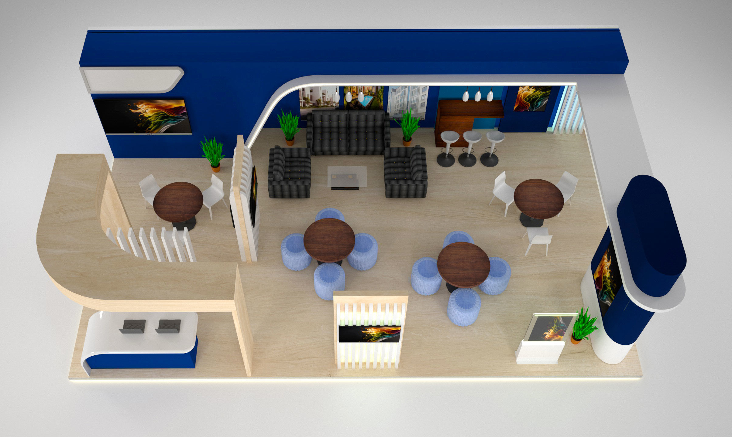 Booth Exhibition Stand K0010898 3D model_2