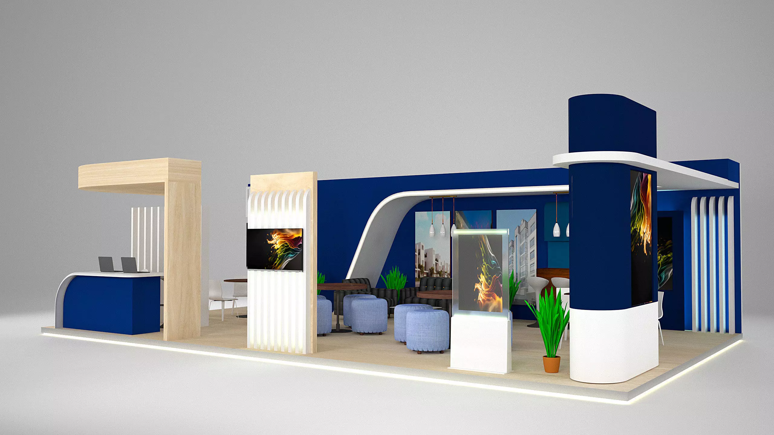 Booth Exhibition Stand K0010898 3D model_0