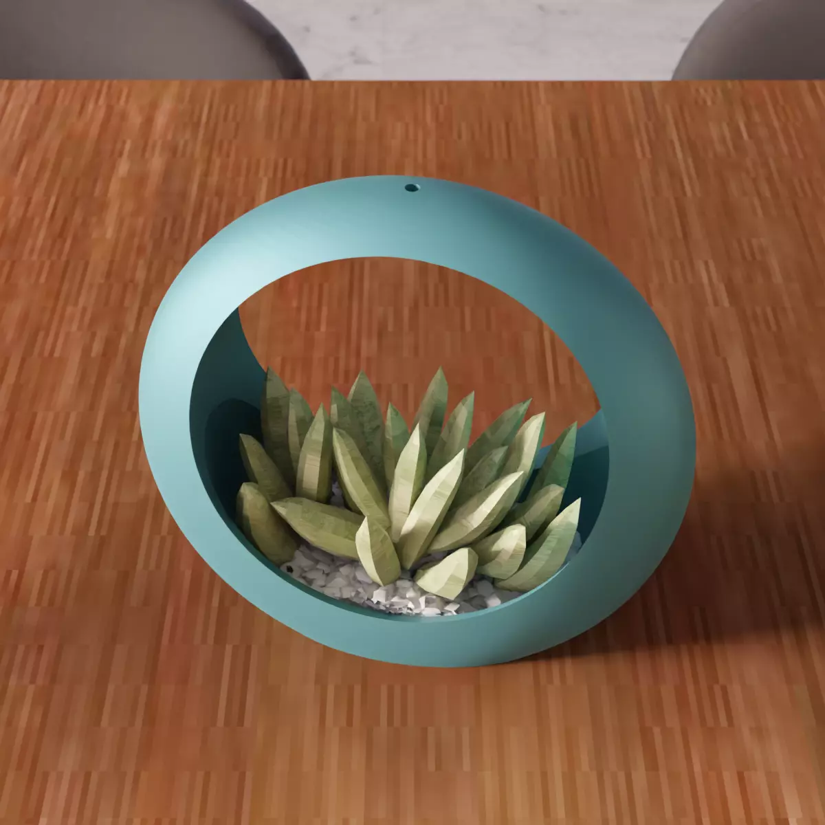 Cylinder Planter Pot - 364 3D print model_7