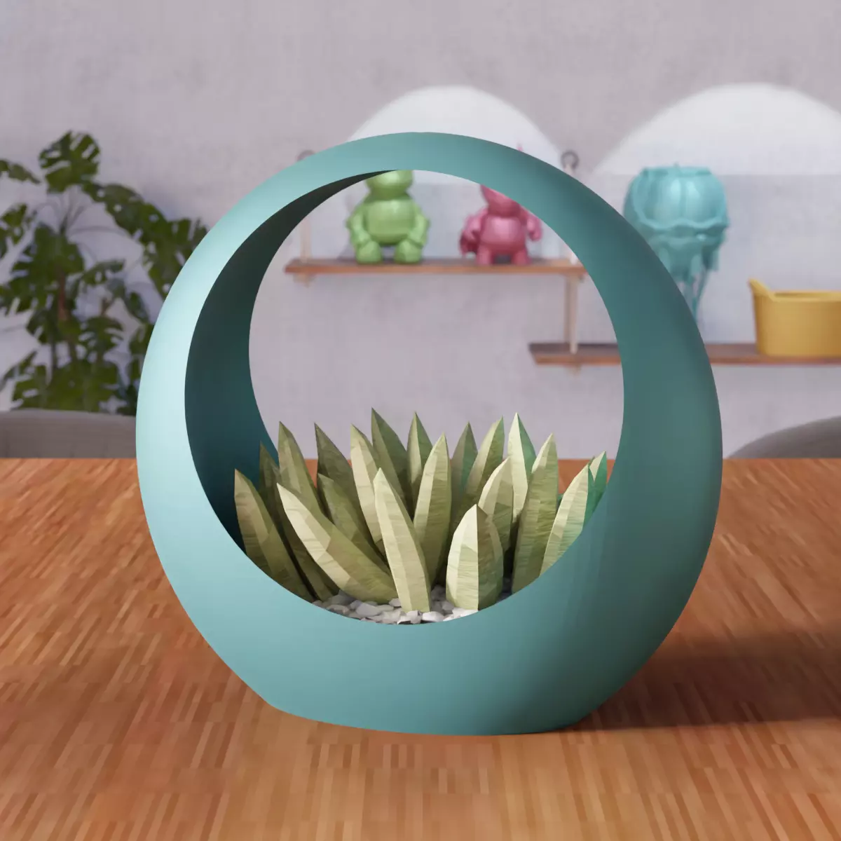 Cylinder Planter Pot - 364 3D print model_0