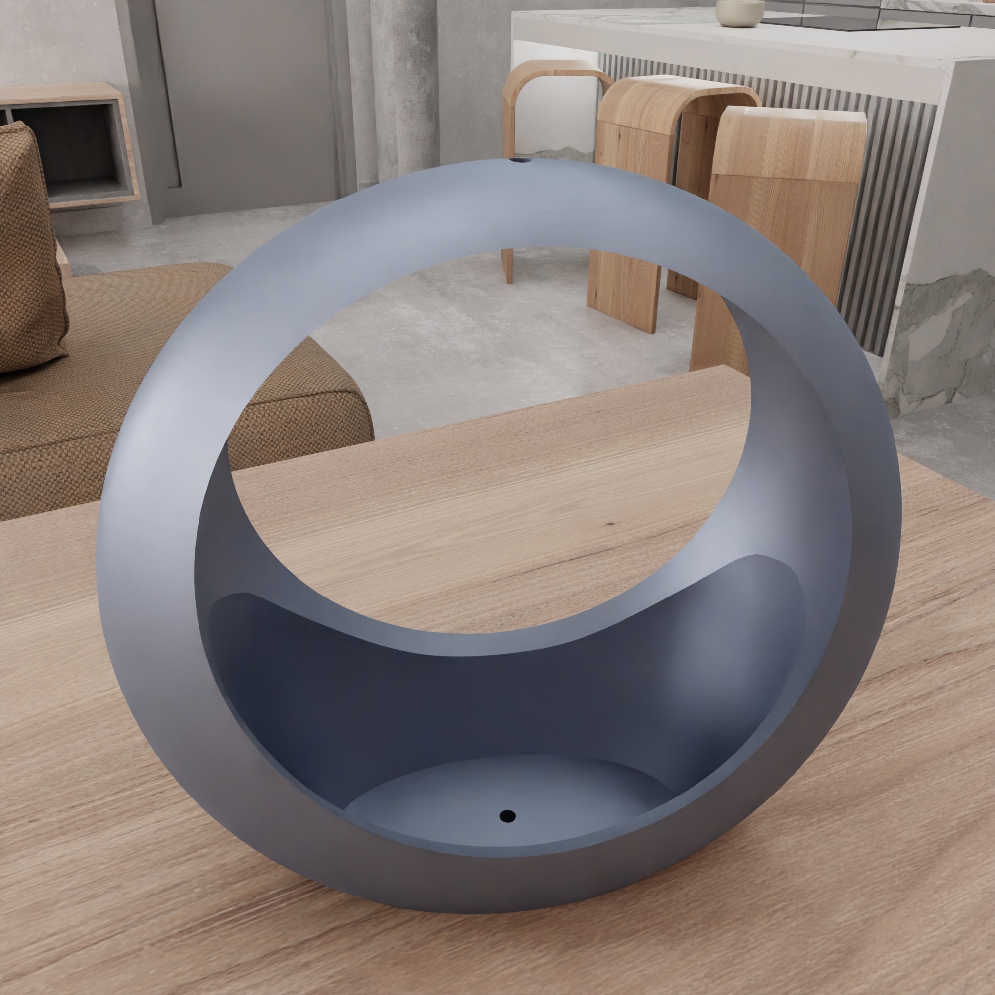 Cylinder Planter Pot - 364 3D print model_11