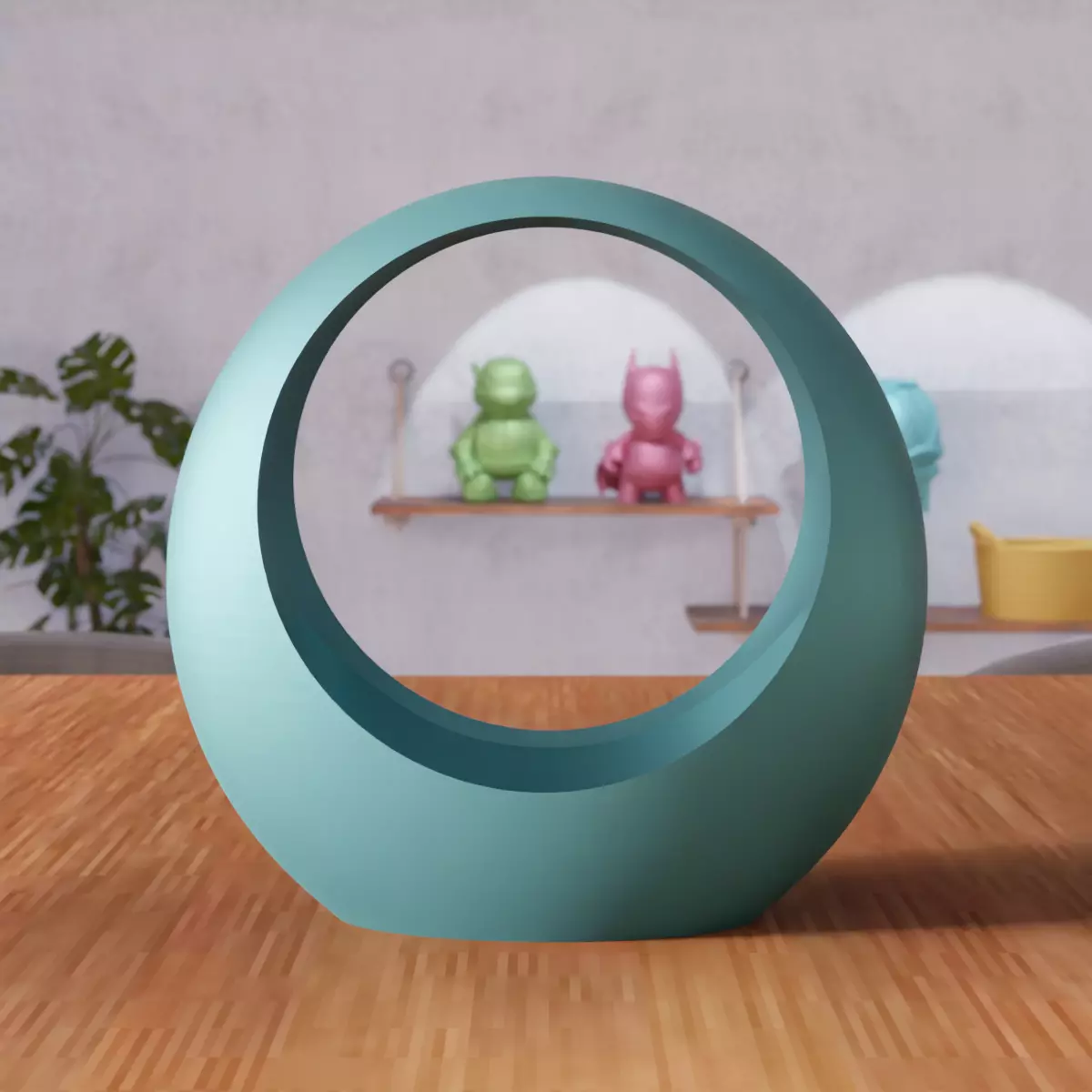 Cylinder Planter Pot - 364 3D print model_4