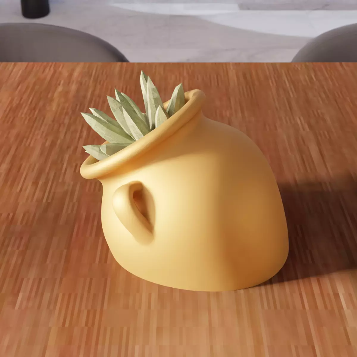 Modern Pitcher Planter Pot - 363 3D print model_6