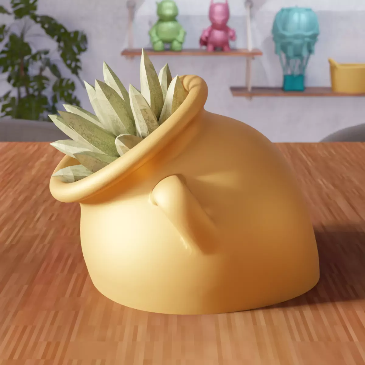 Modern Pitcher Planter Pot - 363 3D print model_1