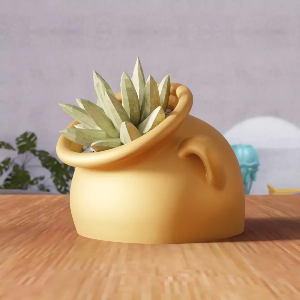 Modern Pitcher Planter Pot - 363 3D print model_5