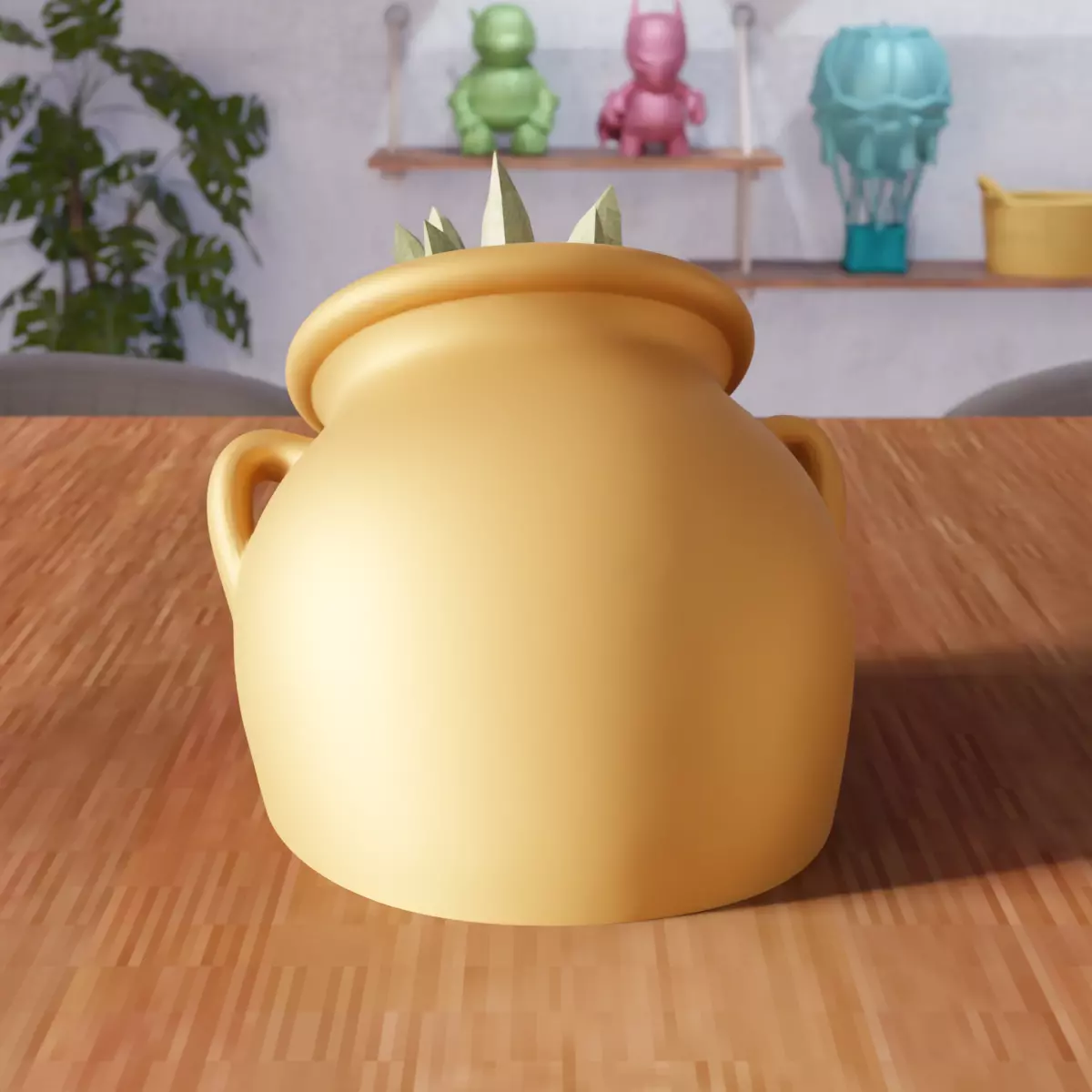 Modern Pitcher Planter Pot - 363 3D print model_2