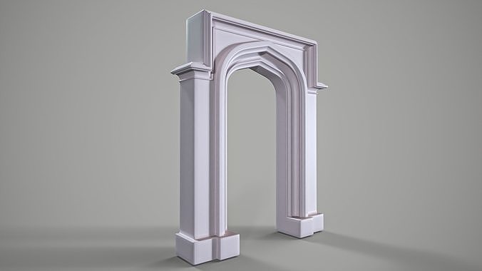 Highpoly gothic portal - type 4 3D model