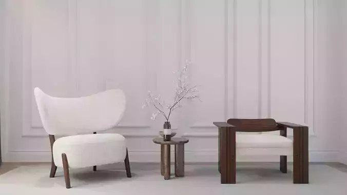 Stylish 3D Furniture Set
