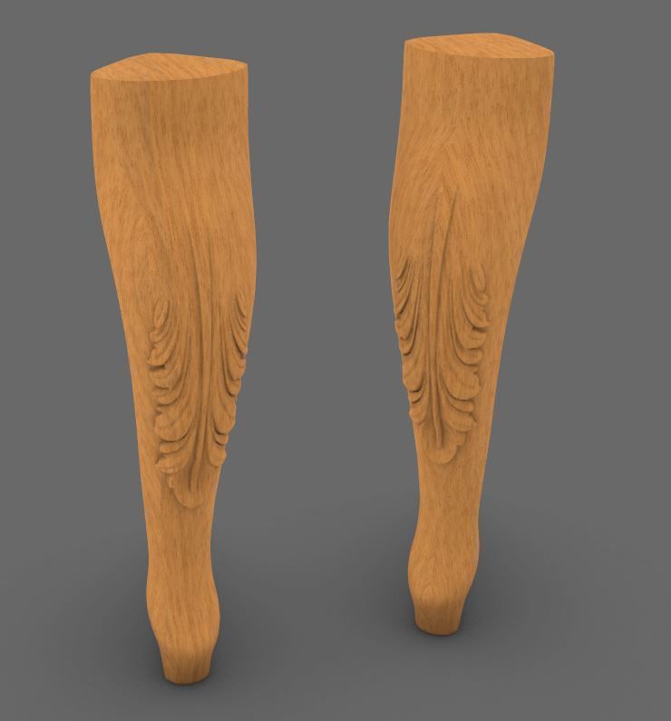 Furniture Leg 2 3D print model_1