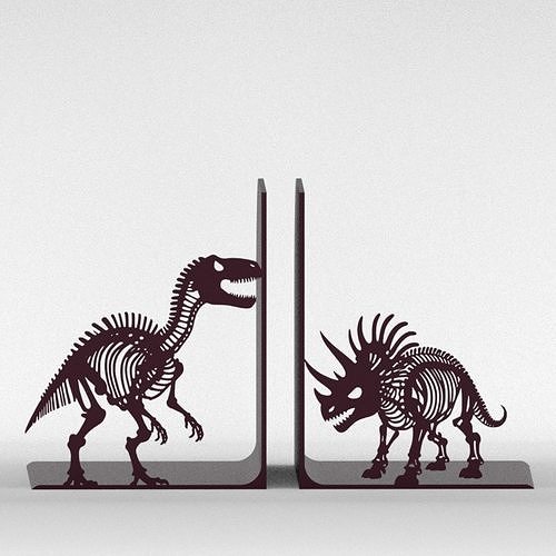 Dino Has Beens Bookends 3D print model