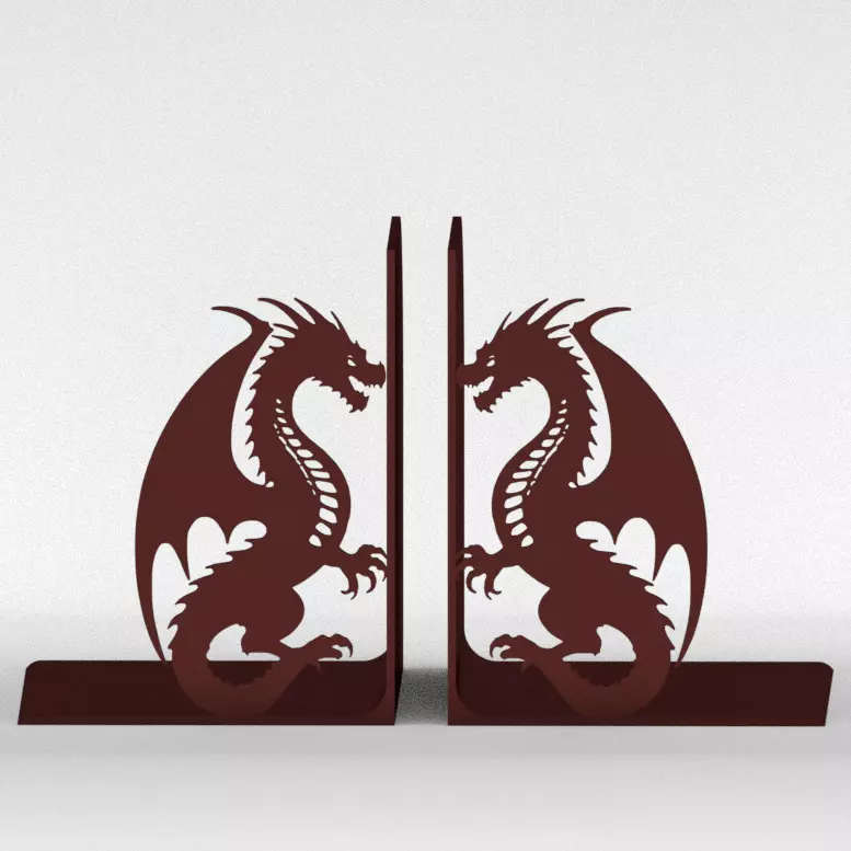 Dragon Bookends 3D print model