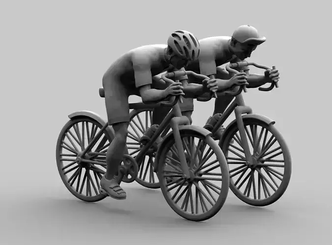 cyclist 3D print model