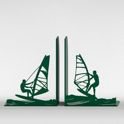 Windsurf Bookends 3D print model