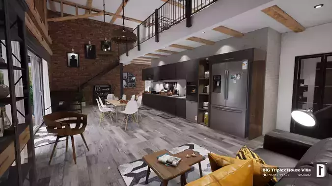 Triplex House Villa - Unreal Engine Project