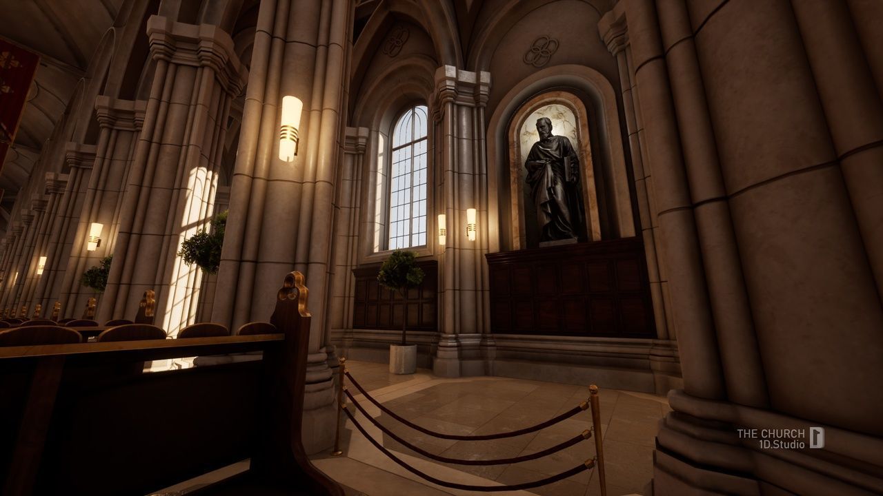 The Church - Unreal Engine Project Low-poly 3D model_7