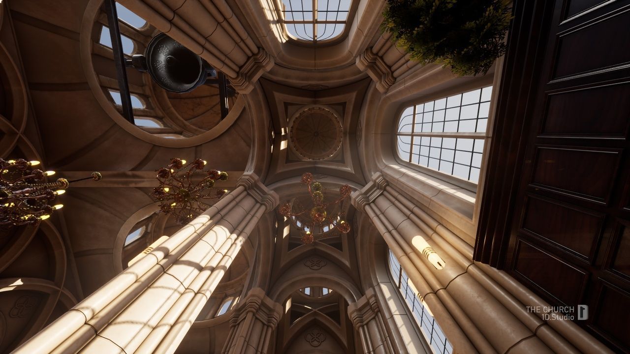 The Church - Unreal Engine Project Low-poly 3D model_18
