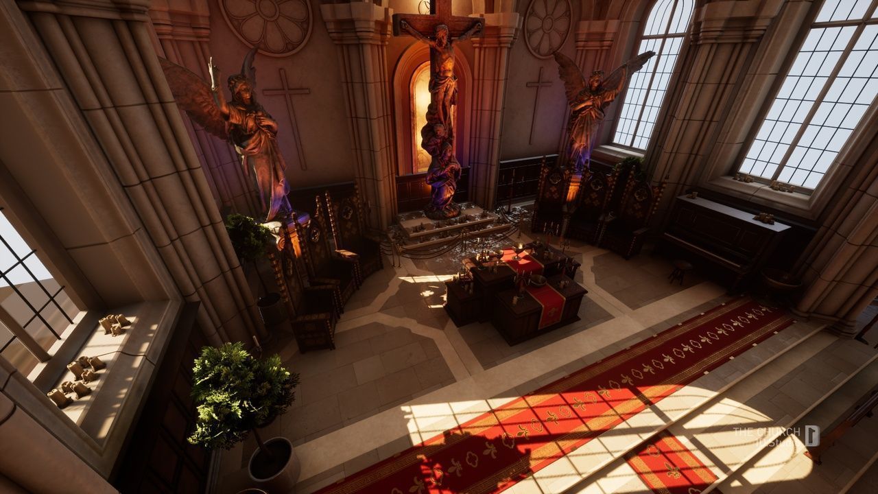 The Church - Unreal Engine Project Low-poly 3D model_9