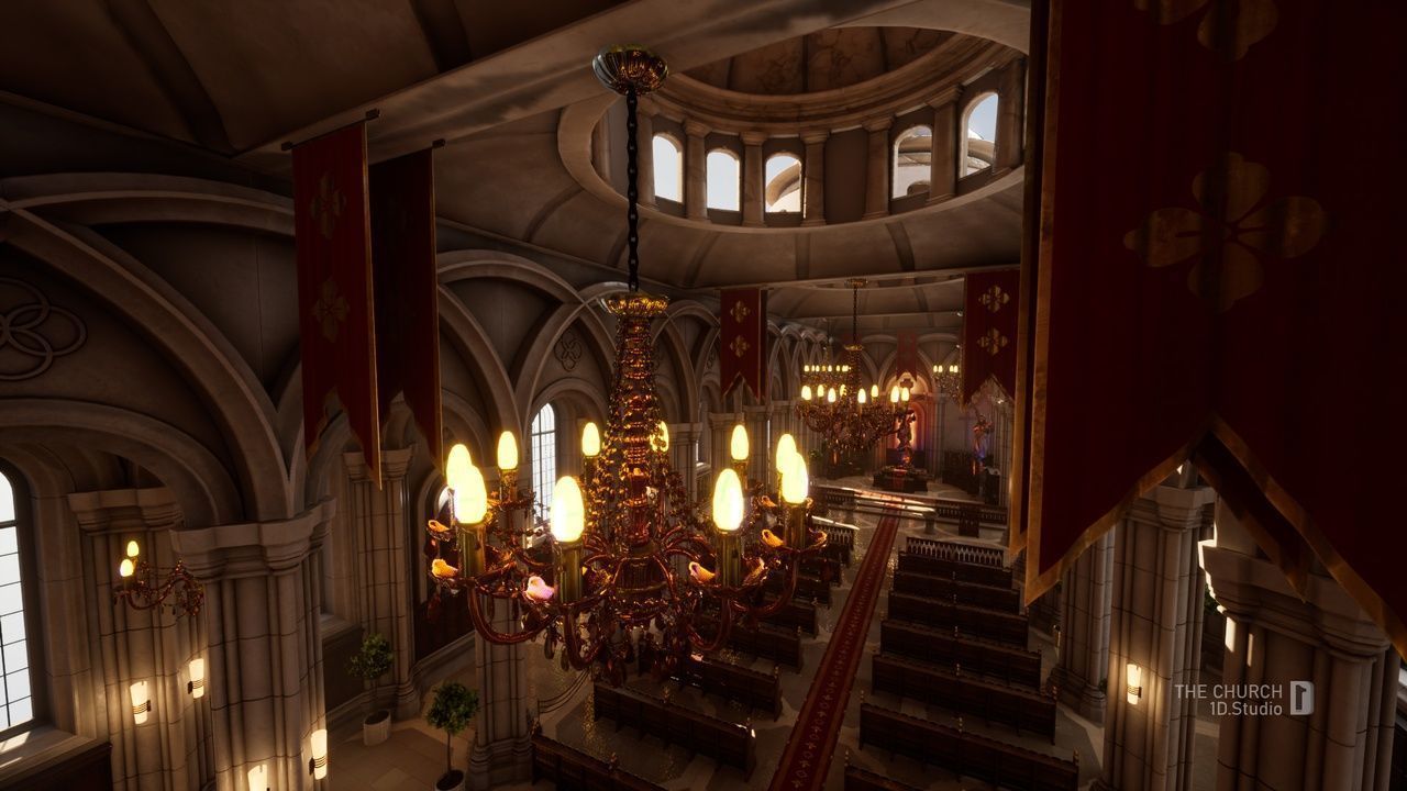 The Church - Unreal Engine Project Low-poly 3D model_20
