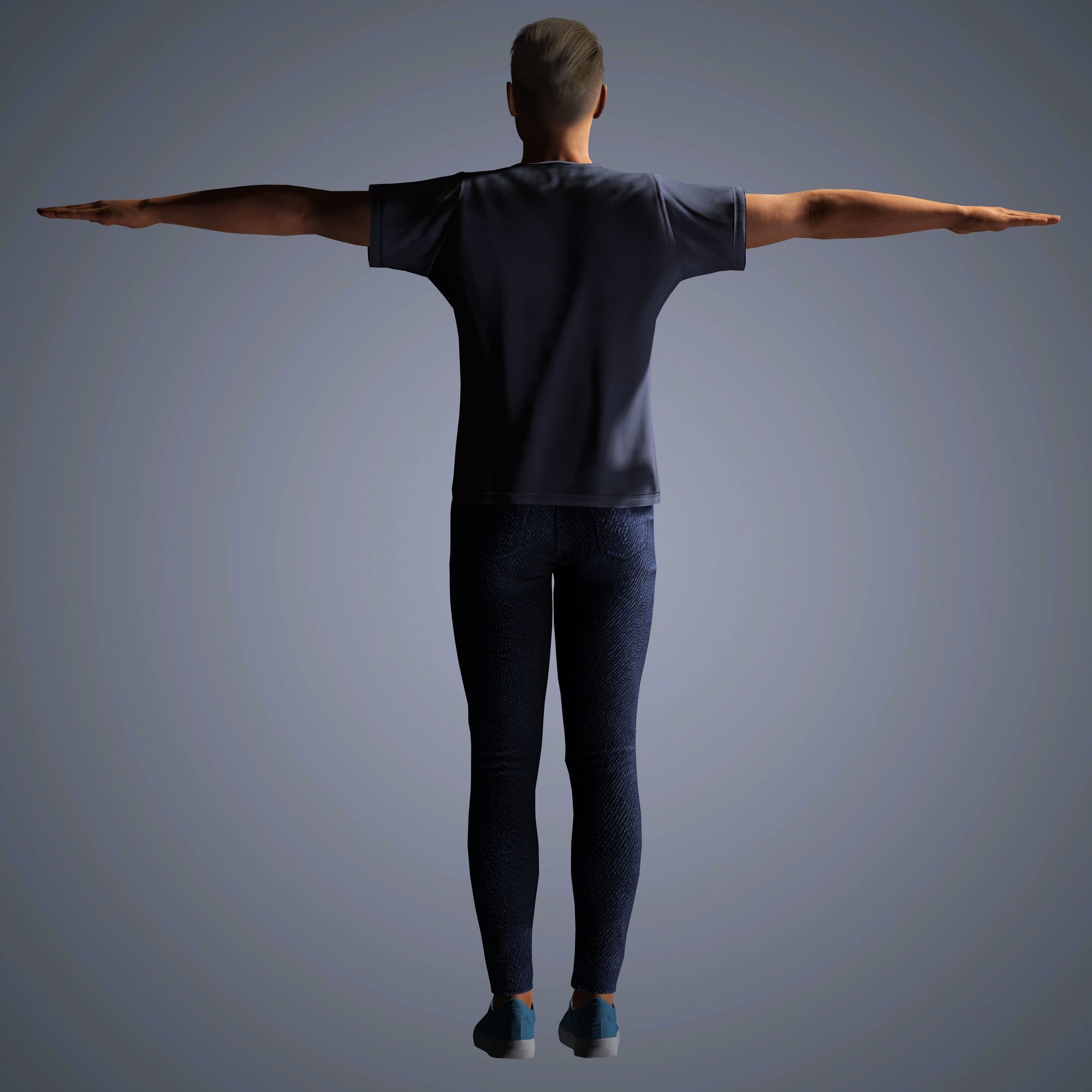 Richard Madden Character Low-poly 3D model_16