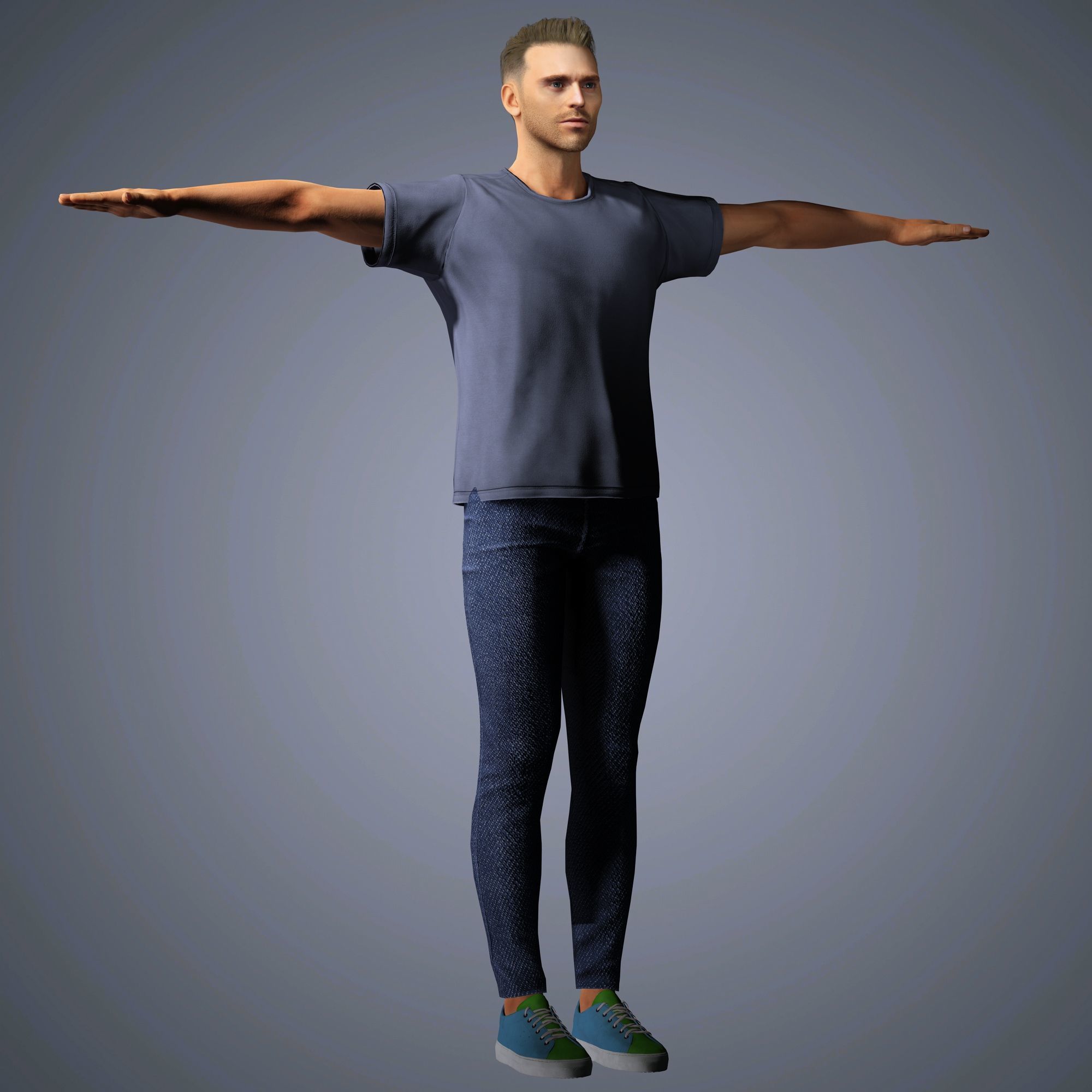 Richard Madden Character Low-poly 3D model_18