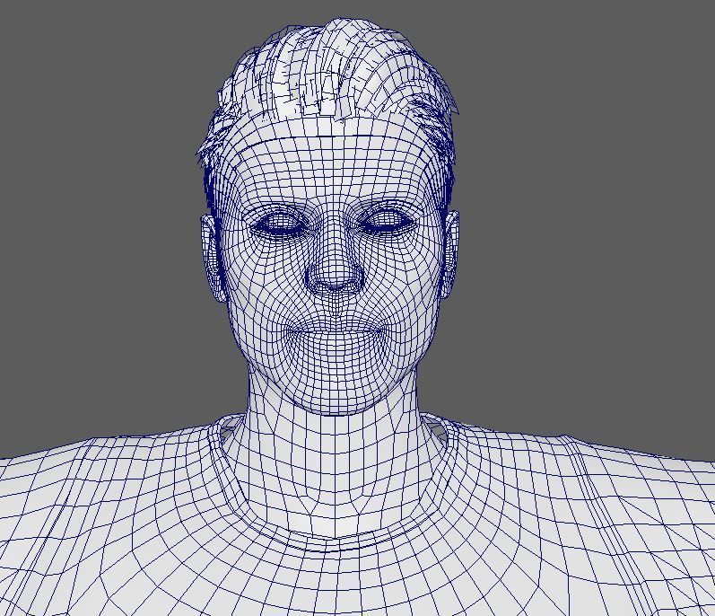 Richard Madden Character Low-poly 3D model_19