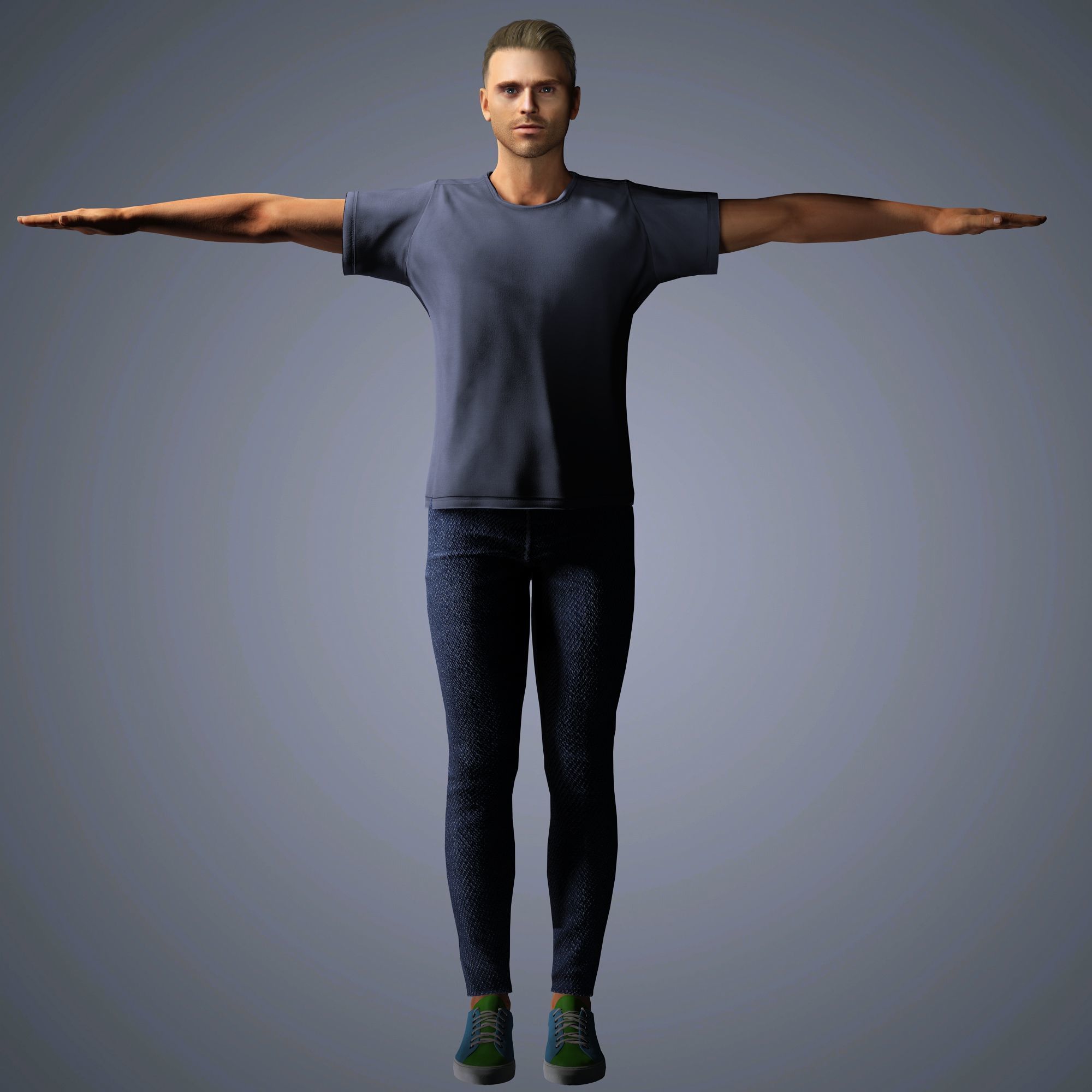 Richard Madden Character Low-poly 3D model_12