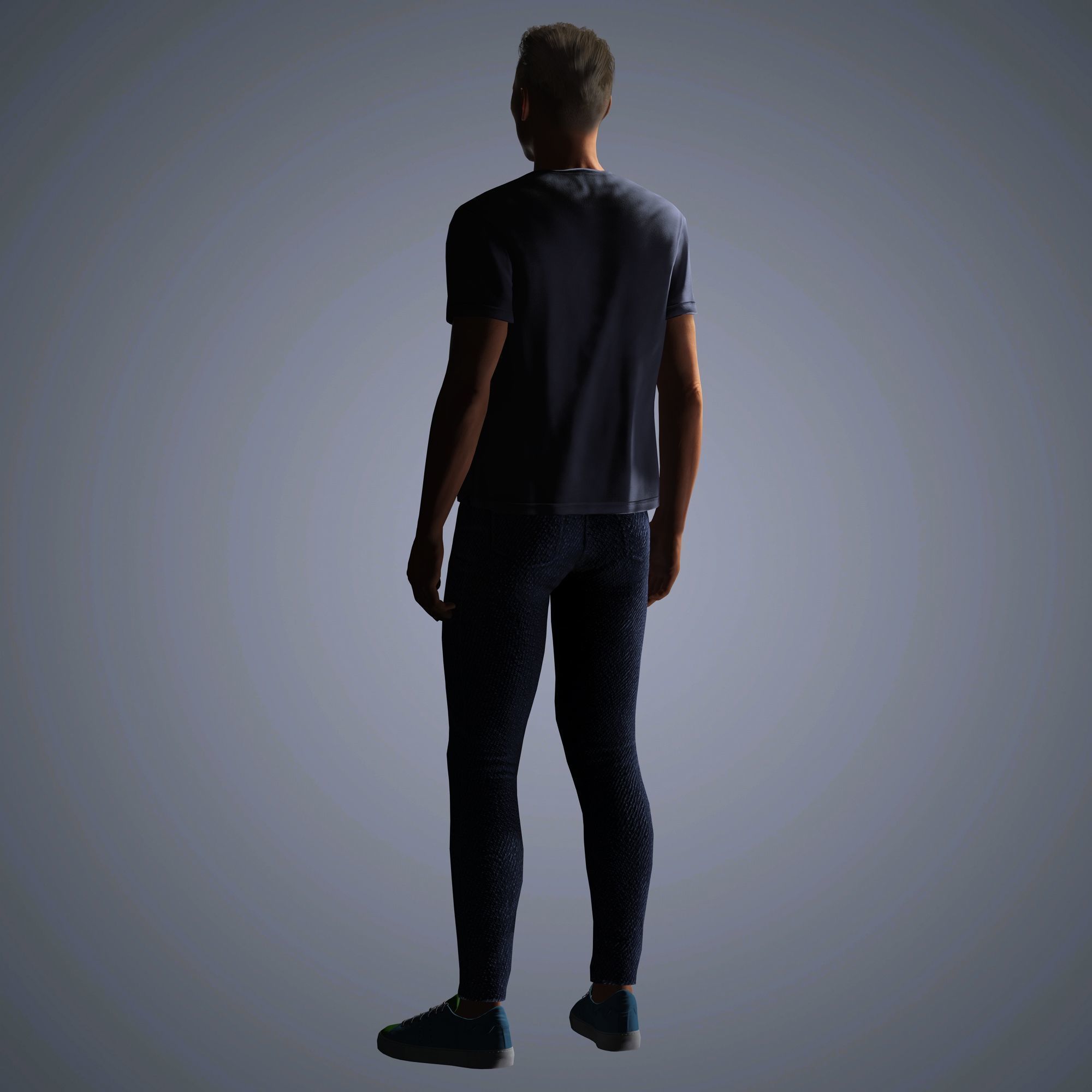 Richard Madden Character Low-poly 3D model_10